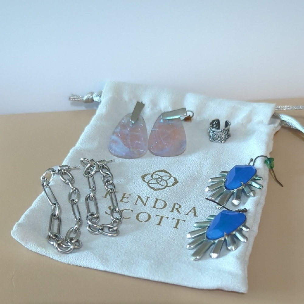 Kendra Scott Jewelry Set with Blue and Silver Accents